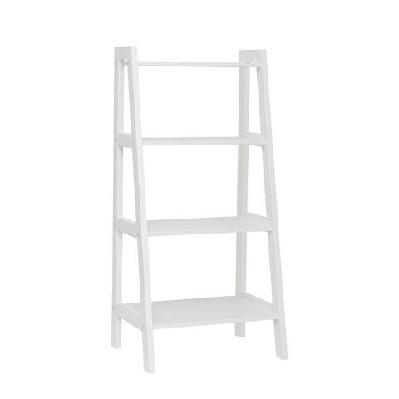 arven multipurpose 4-tier ladder display storage bathroom shelf - white