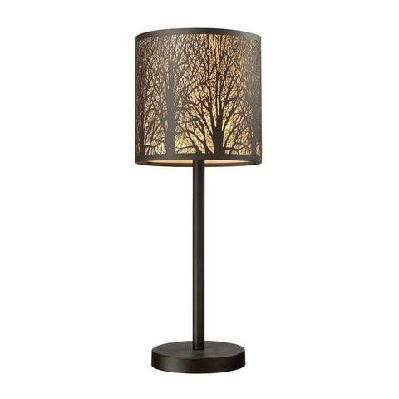 avery classic table lamp es aged bronze laser cut round