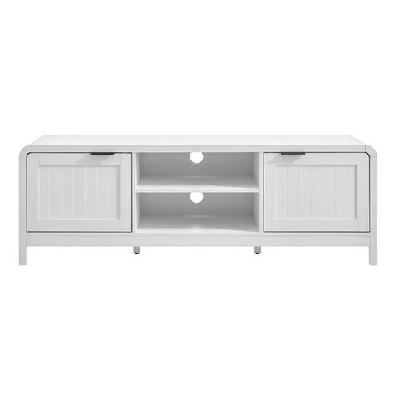aziel lowline entertainment unit tv stand 150cm 2-doors white