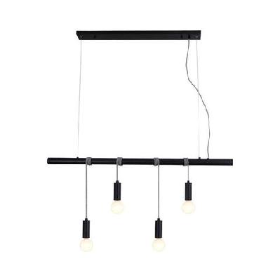bannister 4 lights modern elegant pendant lamp ceiling light - black