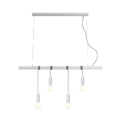 bannister 4 lights modern elegant pendant lamp ceiling light - white