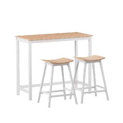 bar table and stools set dining desk solid wood kitchen chairs cafe pub