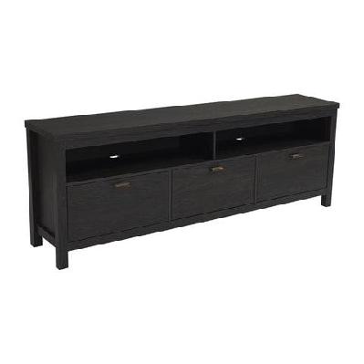 baxley lowline entertainment unit tv stand 180cm 3-drawers antique black