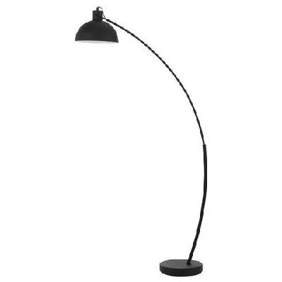 beat contemporary standing floor lamp light metal black matte