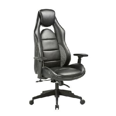 beckson high back bonded leather executive manager office computer working chair - black