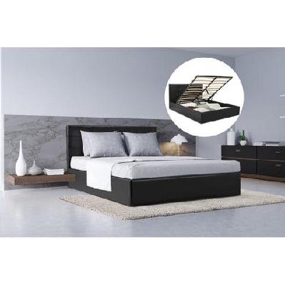 bed frame siena gas lift collection black queen queen