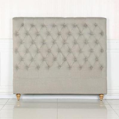 bed head queen size french provincial headboard upholsterd fabric beige