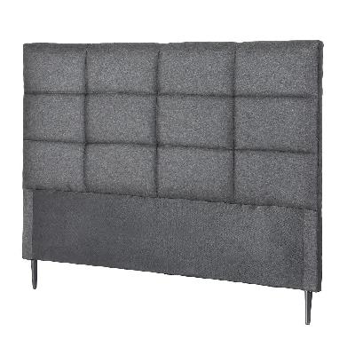 bed headboard double bedhead linen fabric charcoal