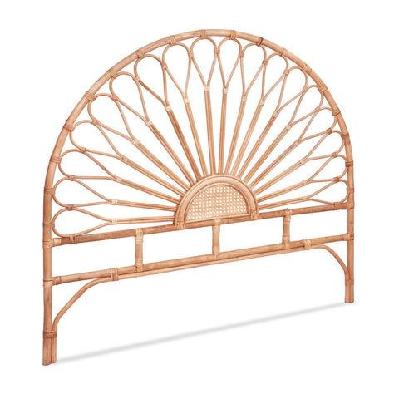 bed headboard double bedhead rattan - mari pine