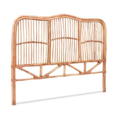 bed headboard double bedhead rattan - nero pine