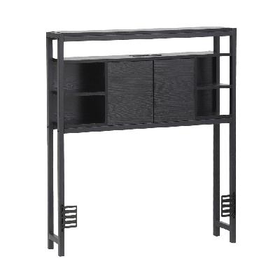 bed headboard king single storage bedhead charging station black