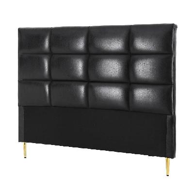 bed headboard queen bedhead pu leather black