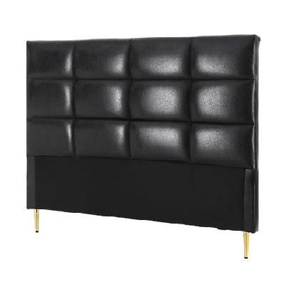 bed headboard queen bedhead pu leather black