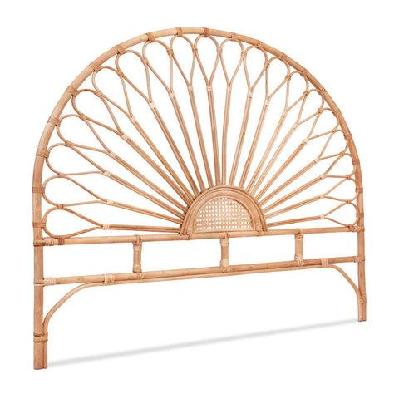 bed headboard queen bedhead rattan - mari pine