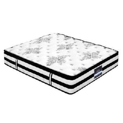 bedding algarve euro top pocket spring mattress 34cm thick – double