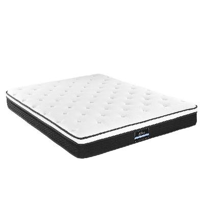 bedding bonita euro top bonnell spring mattress 21cm thick – king