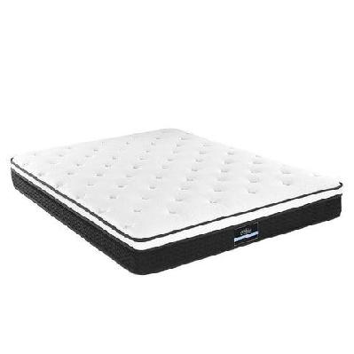 bedding bonita euro top bonnell spring mattress 21cm thick – king
