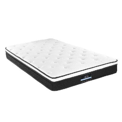 bedding bonita euro top bonnell spring mattress 21cm thick – single