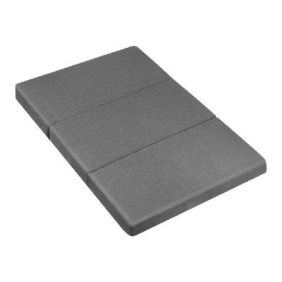 bedding double size folding foam mattress portable bed mat dark grey