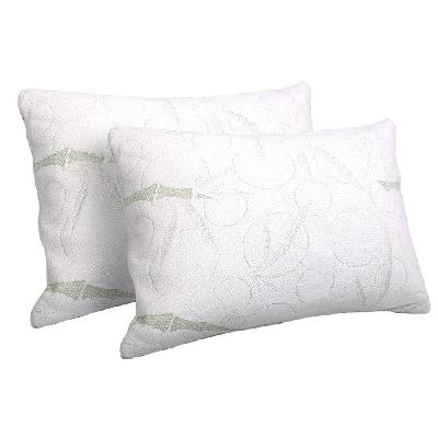 bedding set of 2 bamboo pillow with memory foam