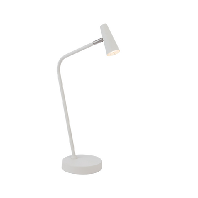 bexley modern table desk lamp light metal white sand