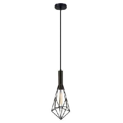 blackband pendant lamp light interior es black small diamond cage od175mm