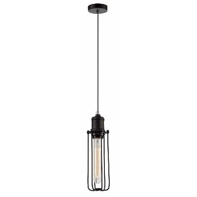 blackband pendant lamp light interior es black tubular cage od75mm