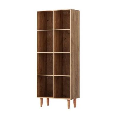 bookshelf bookcase 4 tiers leor walnut