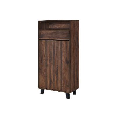 brad shoe rack cabinet storage cabinet - columbia brown
