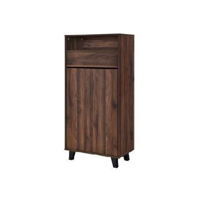 brad shoe rack cabinet storage cabinet - columbia brown