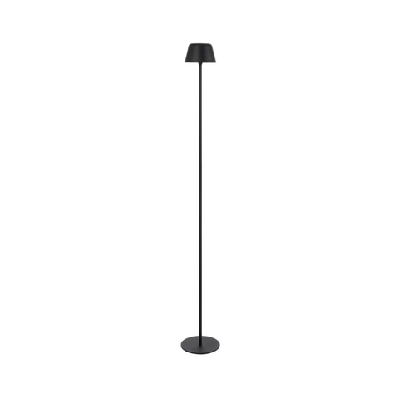 briana modern standing floor lamp light metal black sand