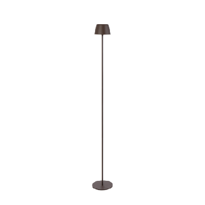 briana modern standing floor lamp light metal brown sand