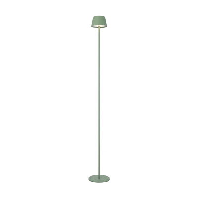 briana modern standing floor lamp light metal green sand