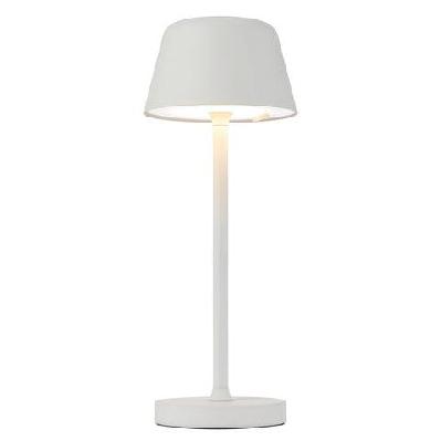 briana modern table desk lamp light metal white sand