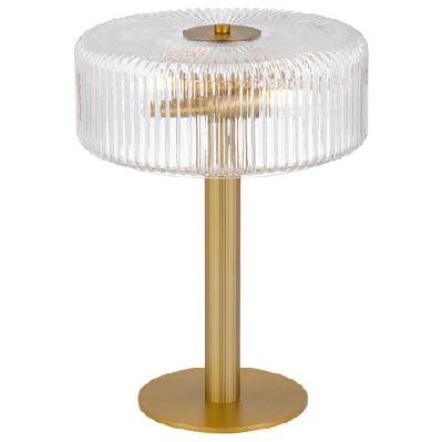 brizo industrial table desk lamp light metal glass antique brass anodised