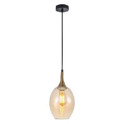 brote pendant lamp light interior es 72w bronze amber wine glass od180mm x h340mm