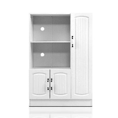 buffet sideboard cabinet storage cupboard doors white kitchen hallway