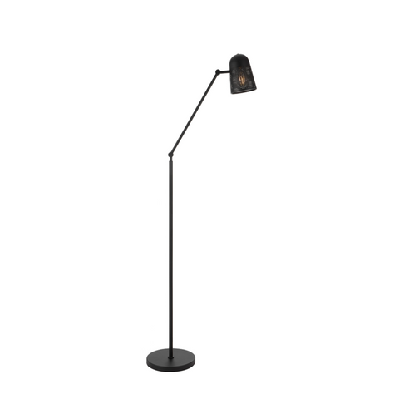 cadena modern standing floor lamp light metal black sand