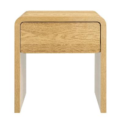 callex nightstand bedside unit side table 1-drawer oak