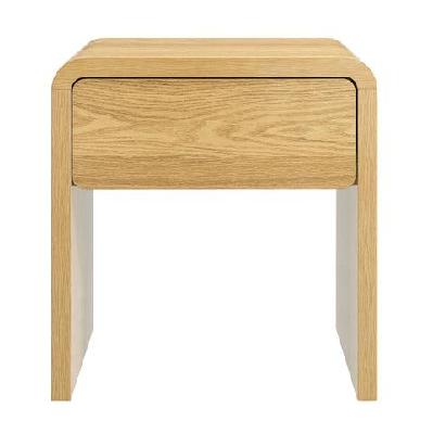 callex nightstand bedside unit side table 1-drawer oak