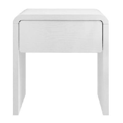 callex nightstand bedside unit side table 1-drawer white