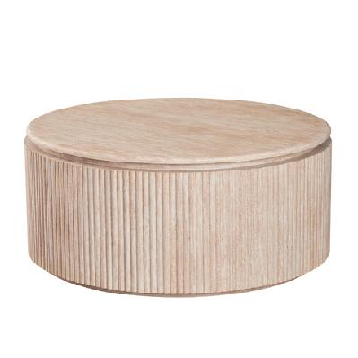 cameo faux marble wooden frame round modern coffee table travertine
