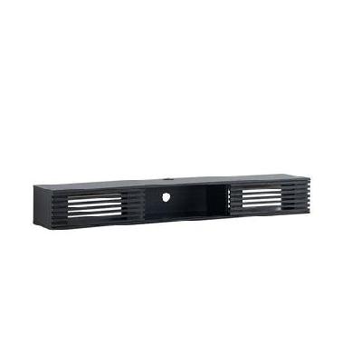 camille wall-mounted entertainment unit tv stand 2-doors 180cm black