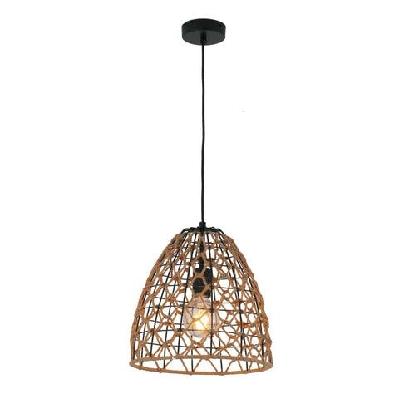 canamo pendant lamp light interior es 40w ellipse hemp rope and black hardware od300mm