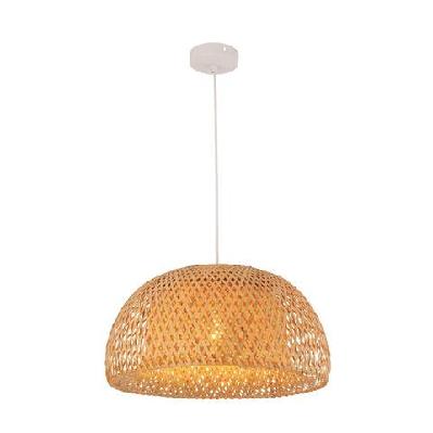 canasta pendant lamp light interior es 40w small bamboo finish od380mm x l230mm