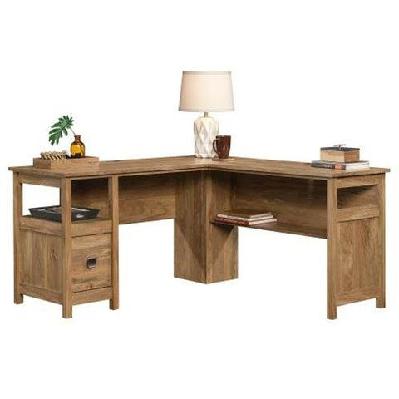 cannery bridge executive l-shape office desk - sindoori mango