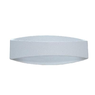 cannes wall light interior surface mounted up/down 6w curved matte white 3000k 468lm