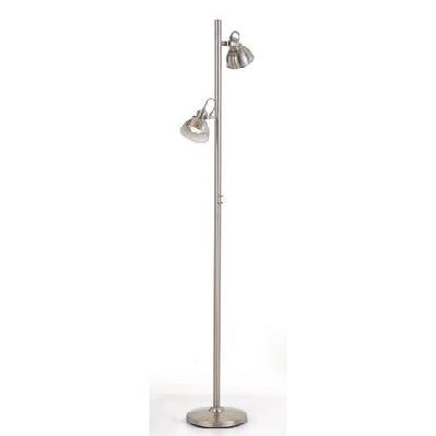 carson modern standing floor lamp light metal nickel anodised
