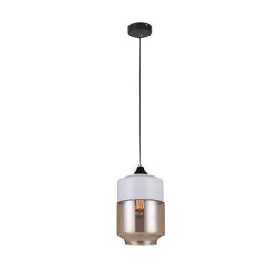 casa pendant lamp light interior es white with amber glass jar od180mm