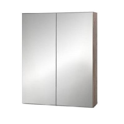 cefito bathroom mirror cabinet vanity medicine shave wooden natural 600mm x720mm